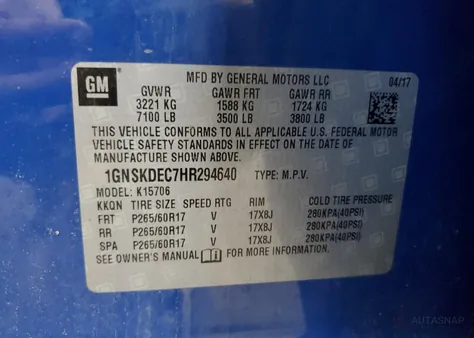 1GNSKDEC7HR294640